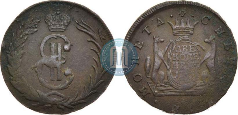 Фото 2 копейки 1767 года  