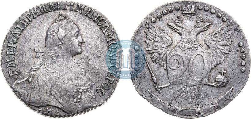 Picture 20 kopecks 1768 year ММД 