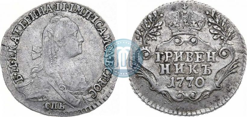 Picture Grivennik 1770 year СПБ 
