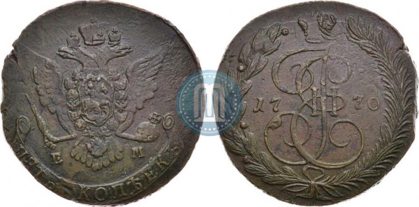 Фото 5 копеек 1770 года ЕМ 