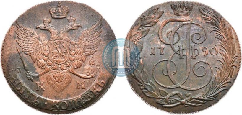 Picture 5 kopecks 1790 year КМ 