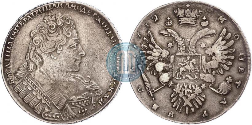 Фото 1 рубль 1733 года  