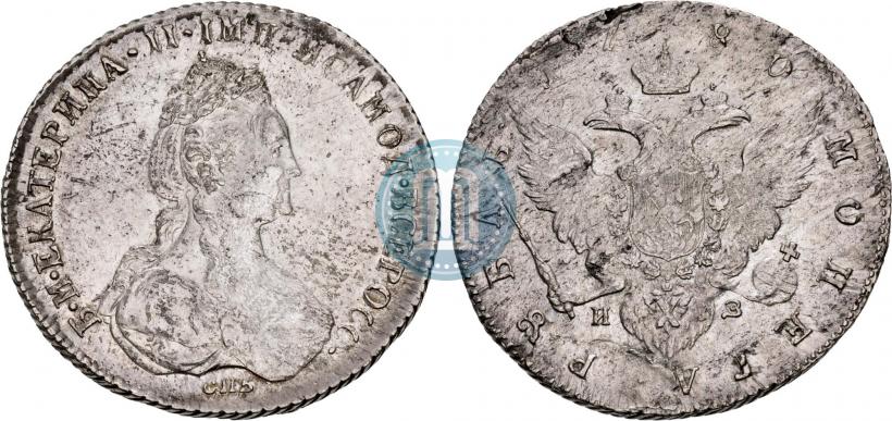 Picture 1 rouble 1780 year СПБ-ИЗ 