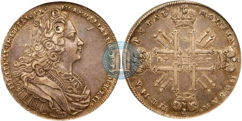 Picture 1 rouble 1727 year  "Moscow type"