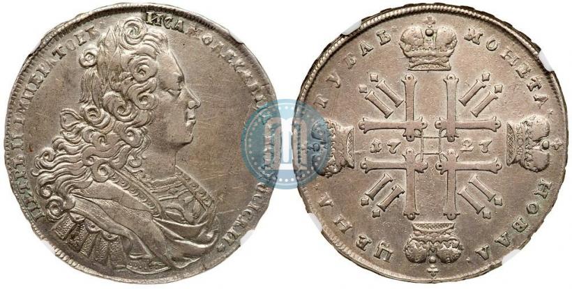 Picture 1 rouble 1727 year  "Moscow type"
