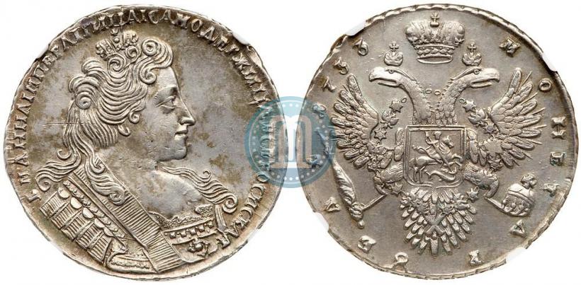 Picture 1 rouble 1733 year  