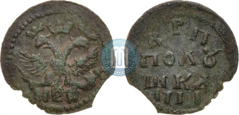 Фото Полушка 1718 года  