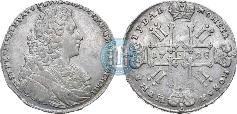 Picture 1 rouble 1728 year  "Type of 1728"