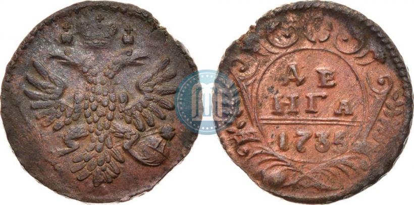 Фото Денга 1735 года  