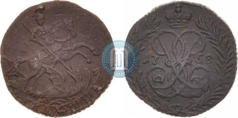 Фото Полушка 1758 года  