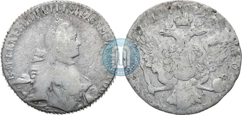 Picture 1 rouble 1764 year СПБ-СА 