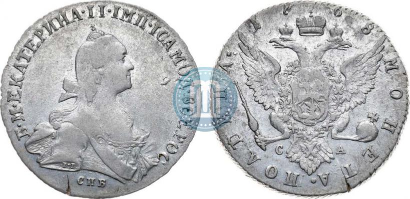 Фото Полтина 1768 года СПБ-СА 