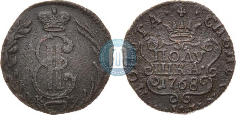 Фото Полушка 1768 года КМ 