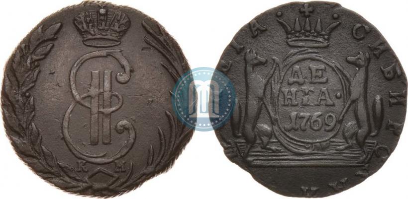 Фото Денга 1769 года КМ 