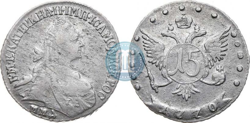 Picture 15 kopecks 1770 year ММД 
