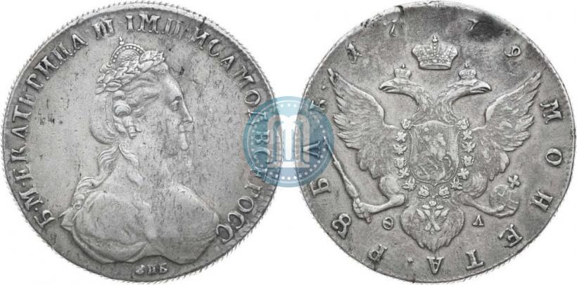 Фото 1 рубль 1779 года СПБ-ФЛ 