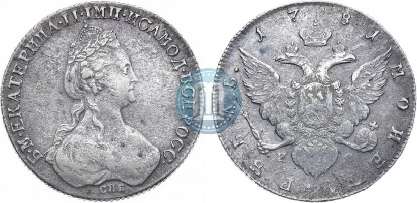 Picture 1 rouble 1781 year СПБ-ИЗ 
