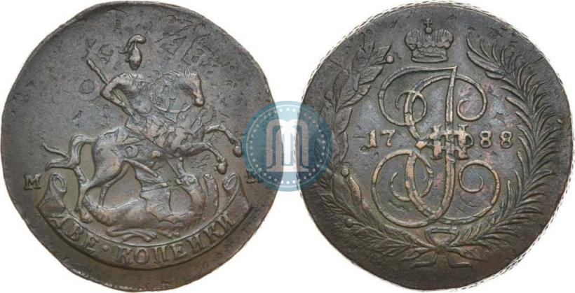 Picture 2 kopecks 1788 year ММ 