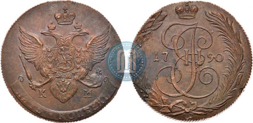 Picture 5 kopecks 1790 year КМ 
