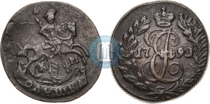 Фото Полушка 1791 года КМ 