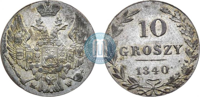 Picture 10 groszy 1840 year MW 