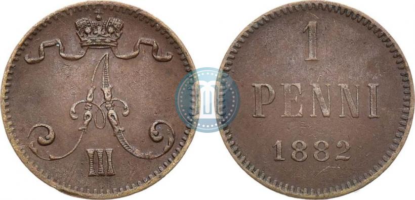 Picture 1 penni 1882 year  