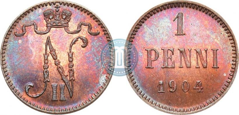 Picture 1 penni 1904 year  