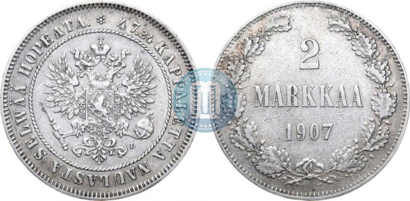 Picture 2 markkaa 1907 year L 