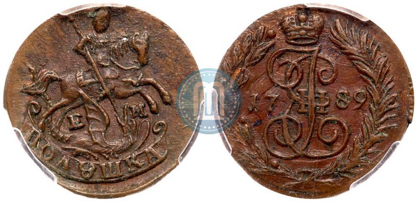 Фото Полушка 1789 года ЕМ 
