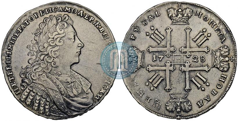 Picture 1 rouble 1728 year  "Type of 1728"
