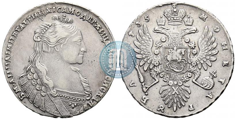 Picture 1 rouble 1735 year  