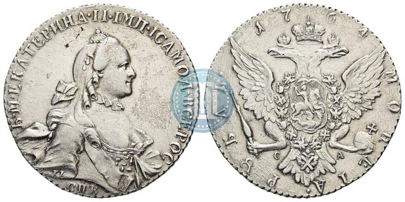 Picture 1 rouble 1764 year СПБ-СА 