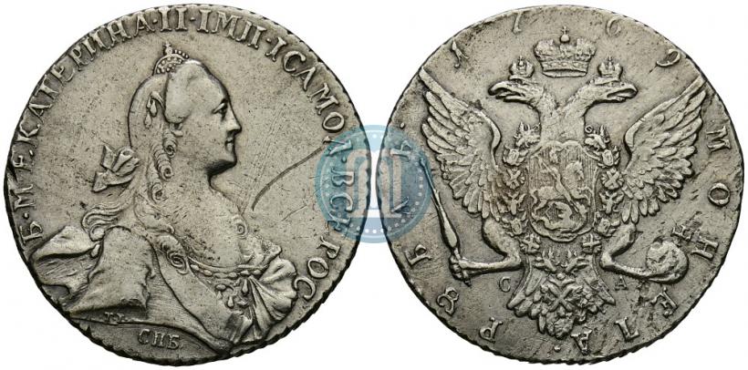 Picture 1 rouble 1769 year СПБ-СА 