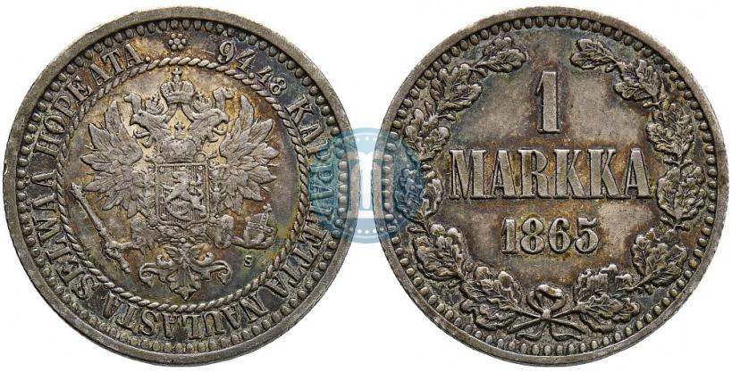Фото 1 марка 1865 года S 