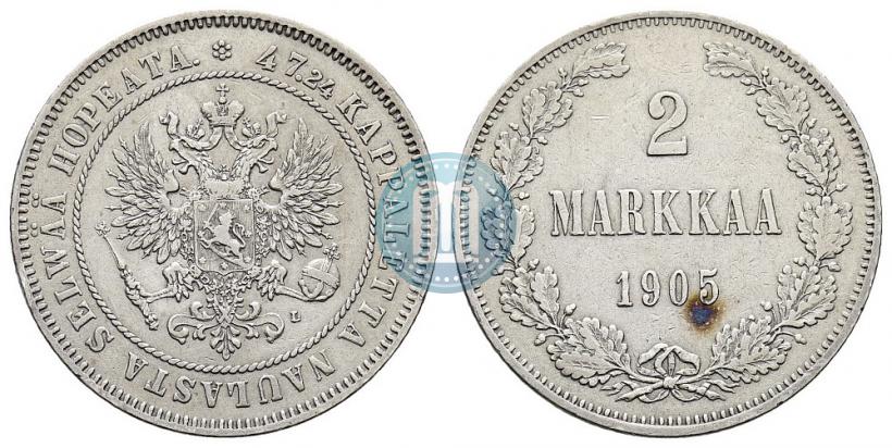 Picture 2 markkaa 1905 year L 