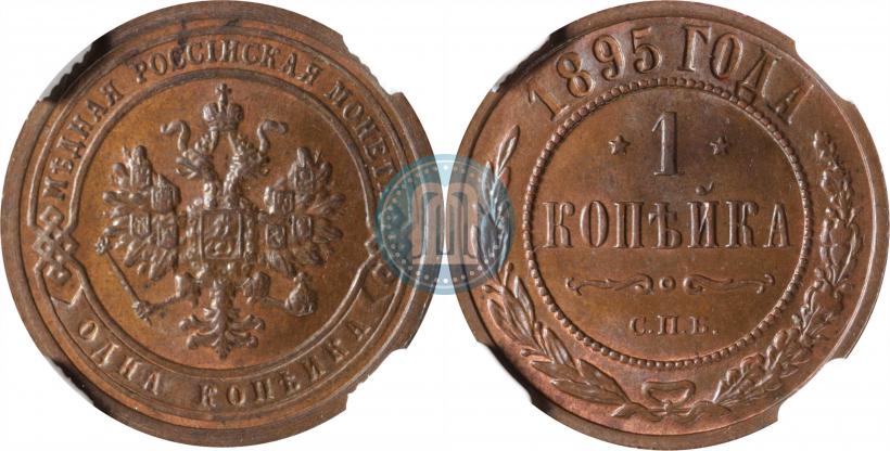 Фото 1 копейка 1895 года СПБ 