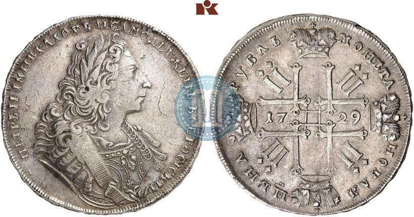 Picture 1 rouble 1729 year  "Type of 1729"