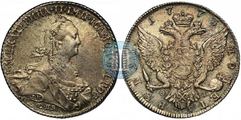 Picture 1 rouble 1773 year СПБ-ЯЧ-Т.И. 