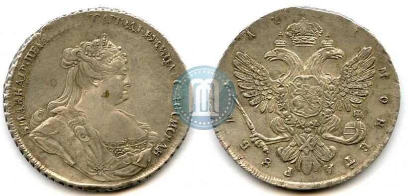 Picture 1 rouble 1738 year  "Petersburg type"