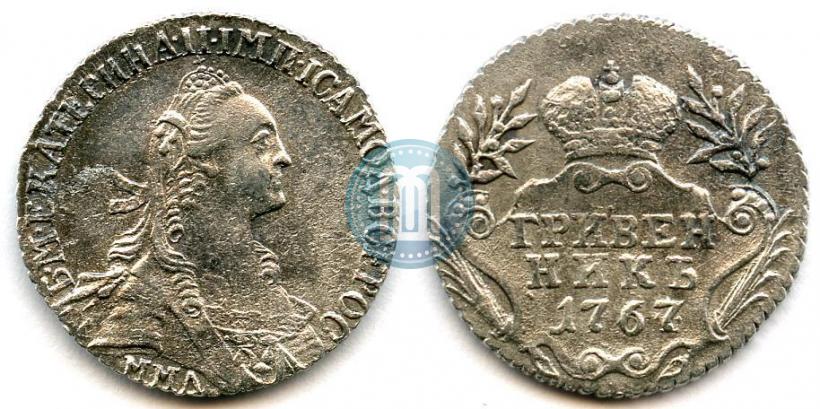 Picture Grivennik 1767 year ММД 