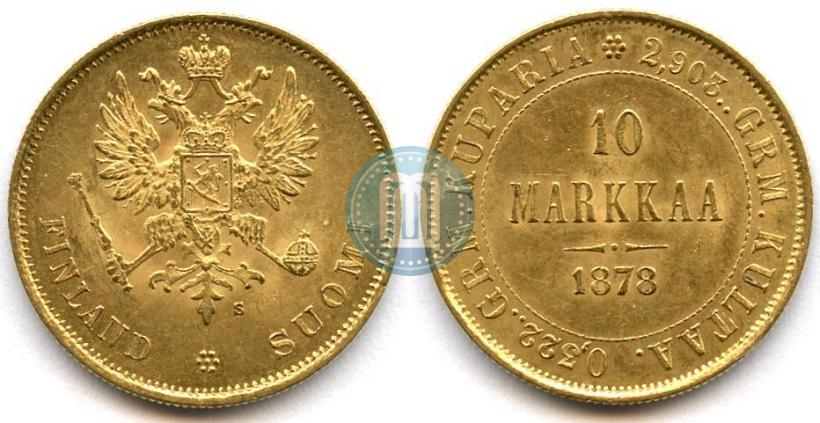 Picture 10 markkaa 1878 year S 