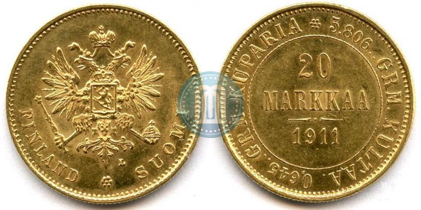 Picture 20 markkaa 1911 year L 