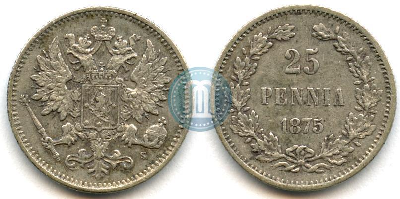 Picture 25 pennia 1875 year S 