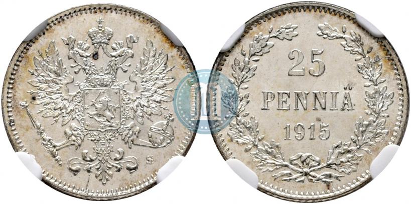 Фото 25 пенни 1915 года S 