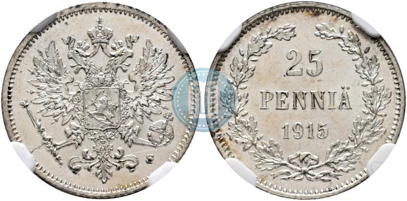 Фото 25 пенни 1915 года S 
