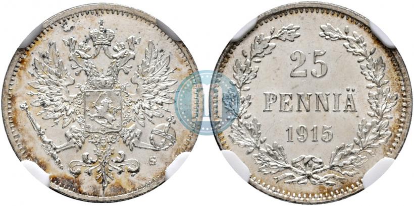 Picture 25 pennia 1915 year S 