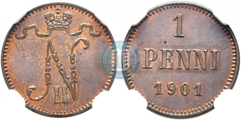 Picture 1 penni 1901 year  