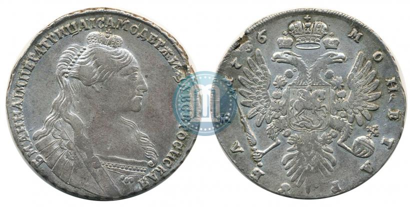 Picture 1 rouble 1736 year  "Type of 1735"
