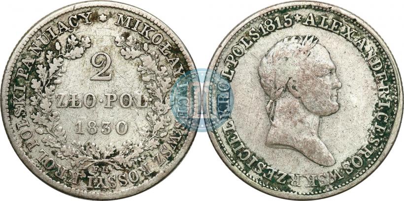 Picture 2 złote 1830 year FH 