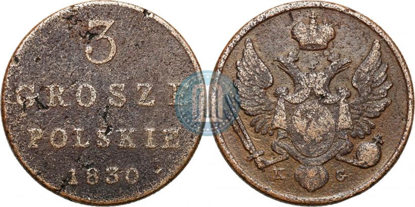 Picture 3 grosze 1830 year KG 